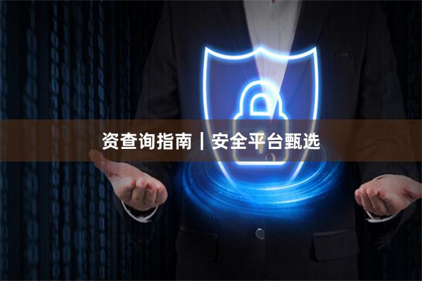 资查询指南｜安全平台甄选